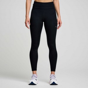 Saucony Fortify 7/8 Strumpfhose Damen Schwarz | SCHWEIZ ZDPAY