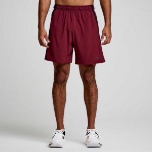Saucony Outpace 7" Kurze Hose Herren Bordeaux | SCHWEIZ XAVYO