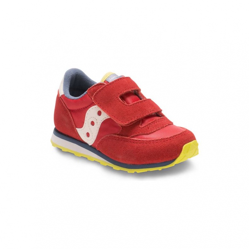Saucony Baby Jazz Hook & Loop Sneaker Kleine Kinder Rot | SCHWEIZ ECGFO