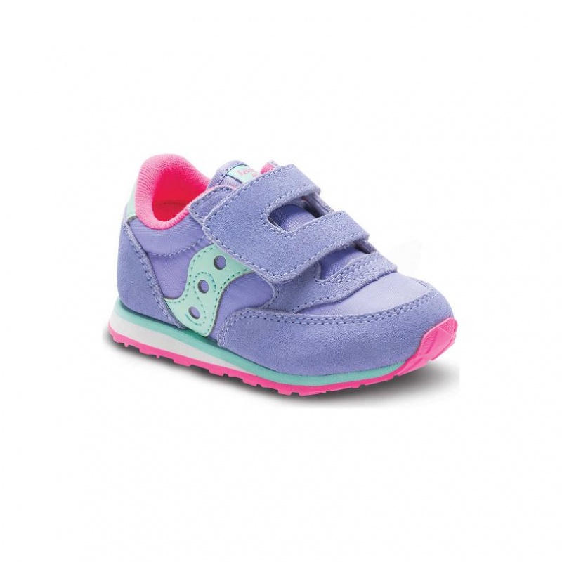 Saucony Baby Jazz Hook & Loop Sneaker Kleine Kinder Lila | SCHWEIZ VARBJ