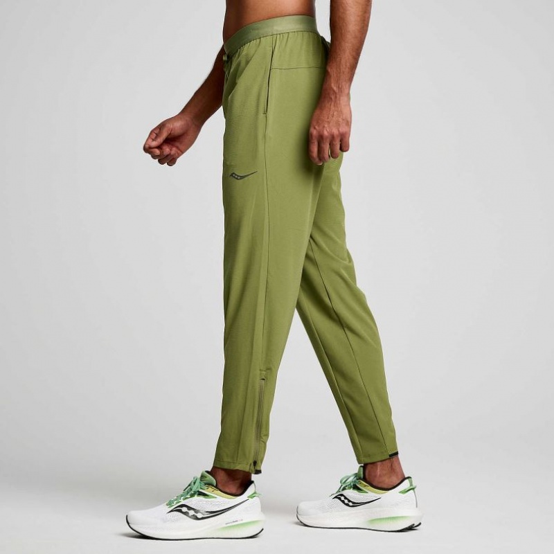 Saucony Boston Woven Jogginghose Herren Olivgrün | SCHWEIZ VIERQ