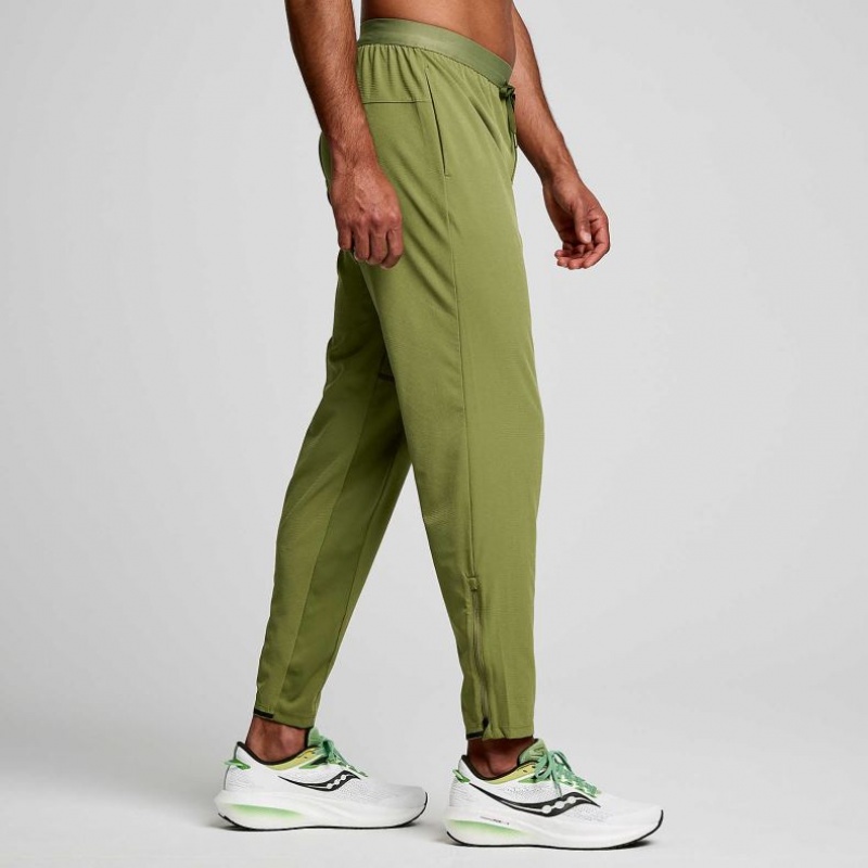 Saucony Boston Woven Jogginghose Herren Olivgrün | SCHWEIZ VIERQ
