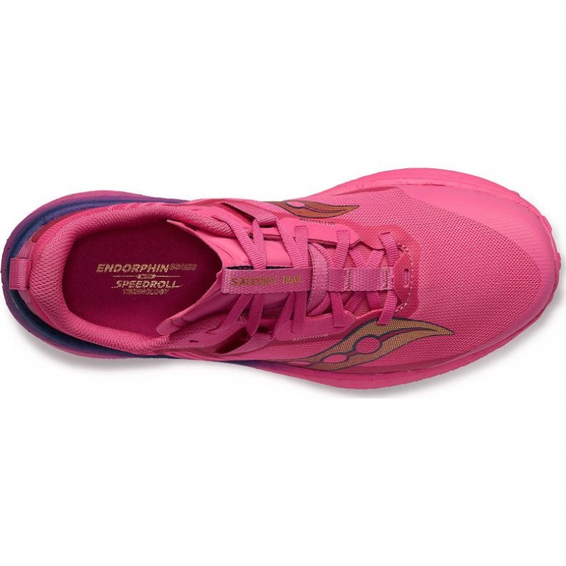 Saucony Endorphin Edge Laufschuhe Damen Rosa | SCHWEIZ KBSTE