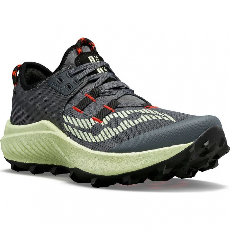 Saucony Endorphin Rift Trailrunning Schuhe Herren Grau Mintfarben | SCHWEIZ PQFXV