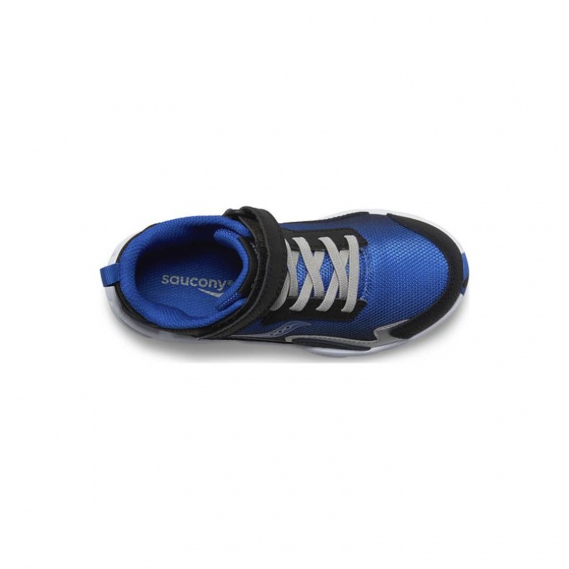 Saucony Flash Mid A/C Sneaker Große Kinder Schwarz Blau | SCHWEIZ FVDHQ
