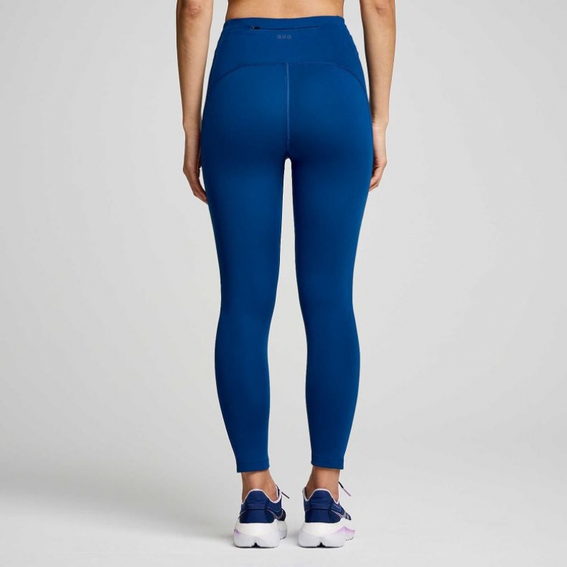 Saucony Fortify Crop Strumpfhose Damen Indigo | SCHWEIZ HWRKB