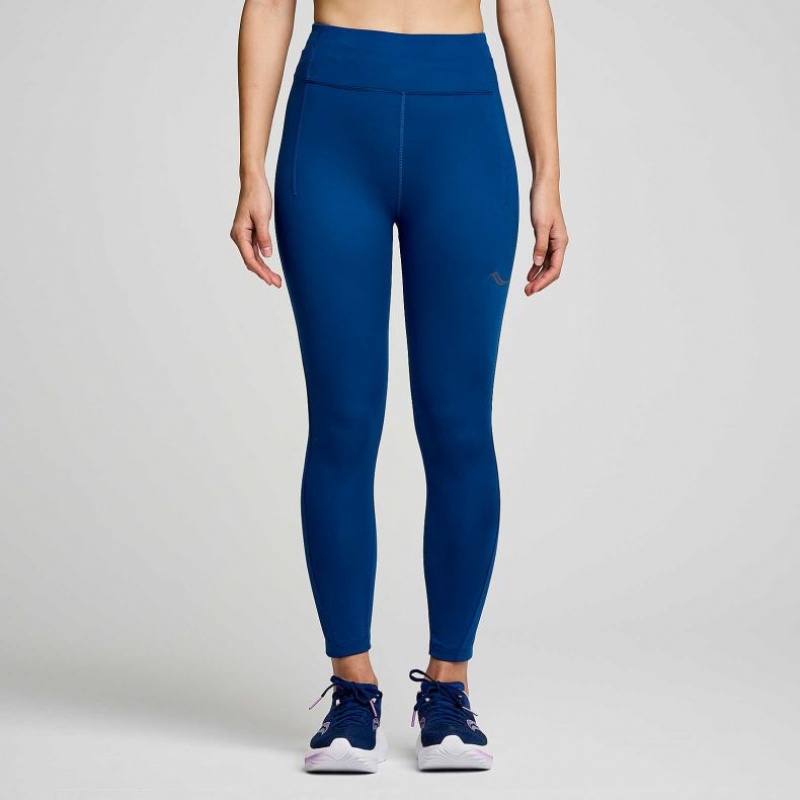 Saucony Fortify Crop Strumpfhose Damen Indigo | SCHWEIZ HWRKB