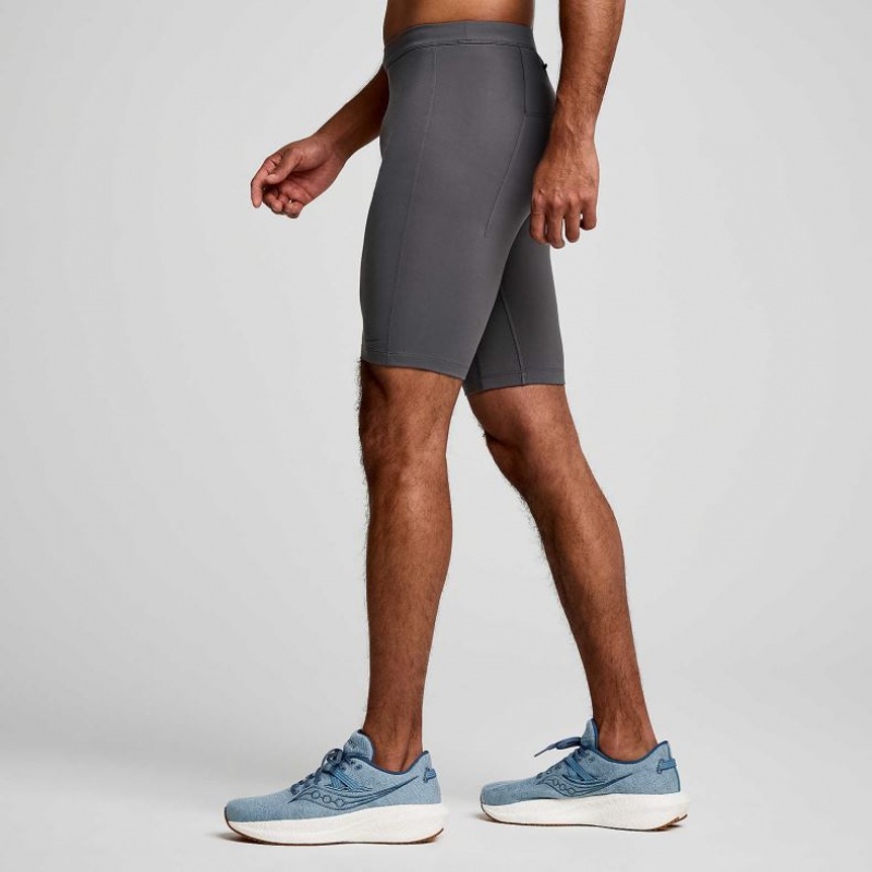 Saucony Fortify Gefütterte Half Strumpfhose Herren Grau | SCHWEIZ AQDXK