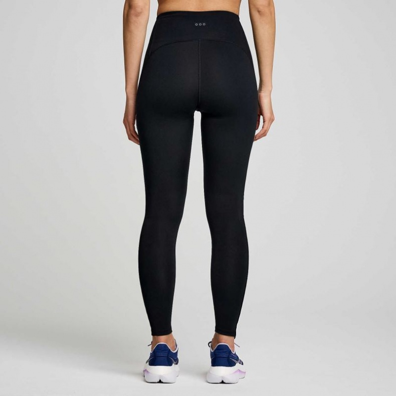 Saucony Fortify Viz Strumpfhose Damen Schwarz | SCHWEIZ BDGFU