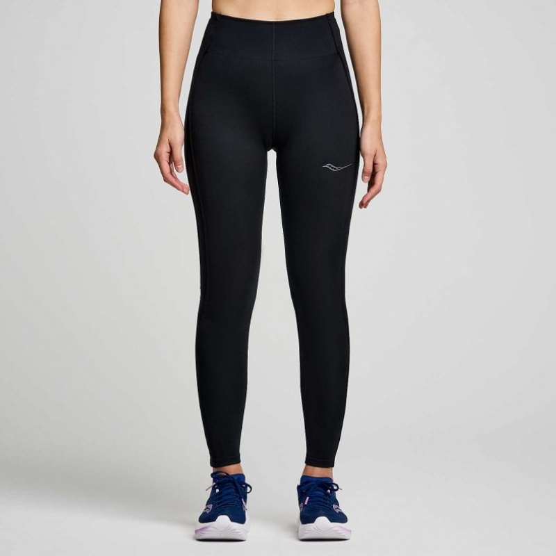 Saucony Fortify Viz Strumpfhose Damen Schwarz | SCHWEIZ BDGFU