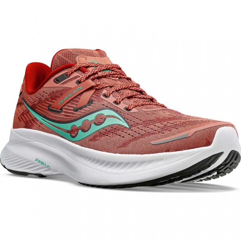 Saucony Guide 16 Laufschuhe Damen Koralle | SCHWEIZ IJTZM