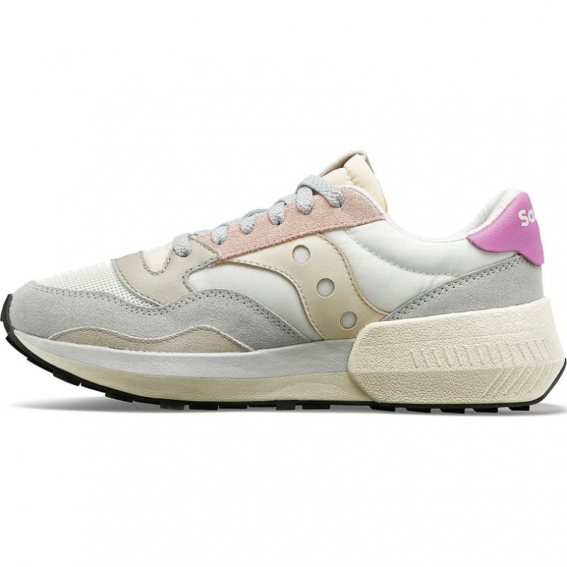Saucony Jazz NXT Sneaker Damen Weiß Grau Rosa | SCHWEIZ FOAZJ