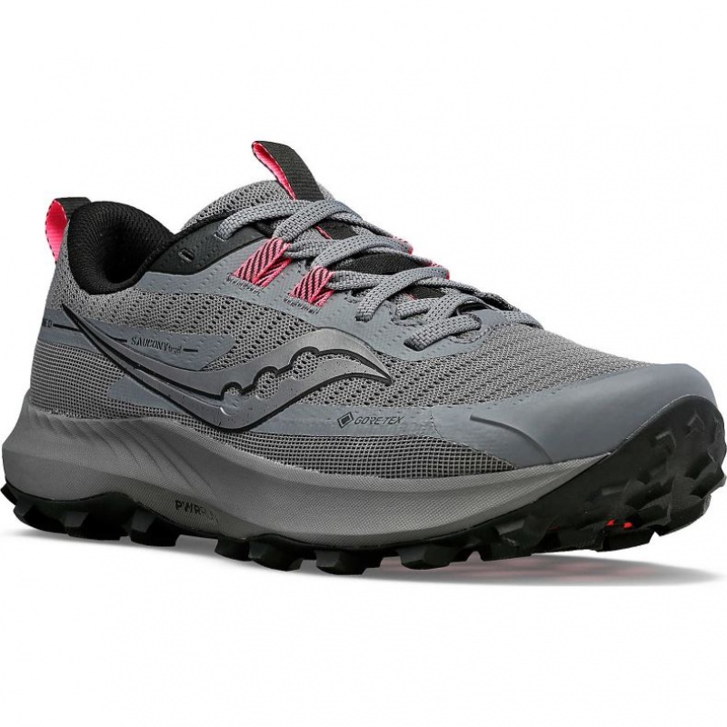 Saucony Peregrine 13 GTX Trailrunning Schuhe Damen Grau | SCHWEIZ RCMTZ