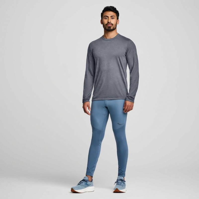 Saucony Peregrine Merino Long Sleeve T-Shirt Herren Grau | SCHWEIZ DPZKG