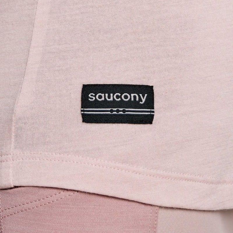 Saucony Peregrine Merino Long Sleeve T-Shirt Damen Rosa | SCHWEIZ GQUXA