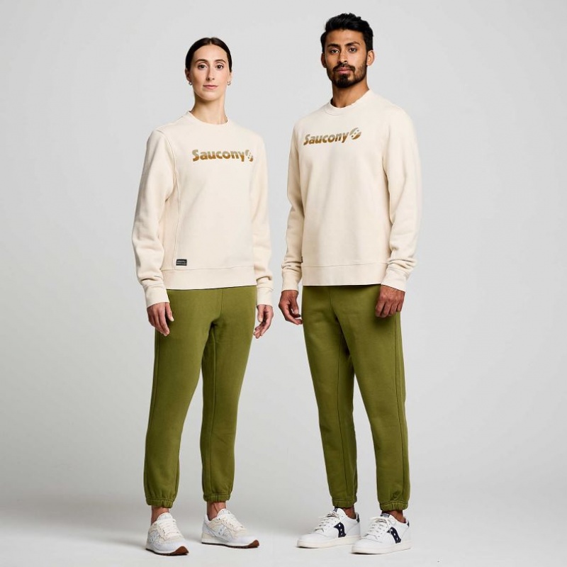 Saucony Recovery Crew Sweatshirt Damen Beige | SCHWEIZ PZUCK