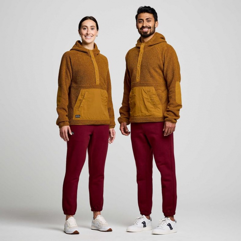 Saucony Recovery Sherpa Pullover Hoodie Damen Braun | SCHWEIZ NBDKI