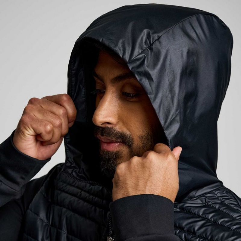 Saucony Solstice Oysterpuff Hoodie Herren Schwarz | SCHWEIZ WXCSH