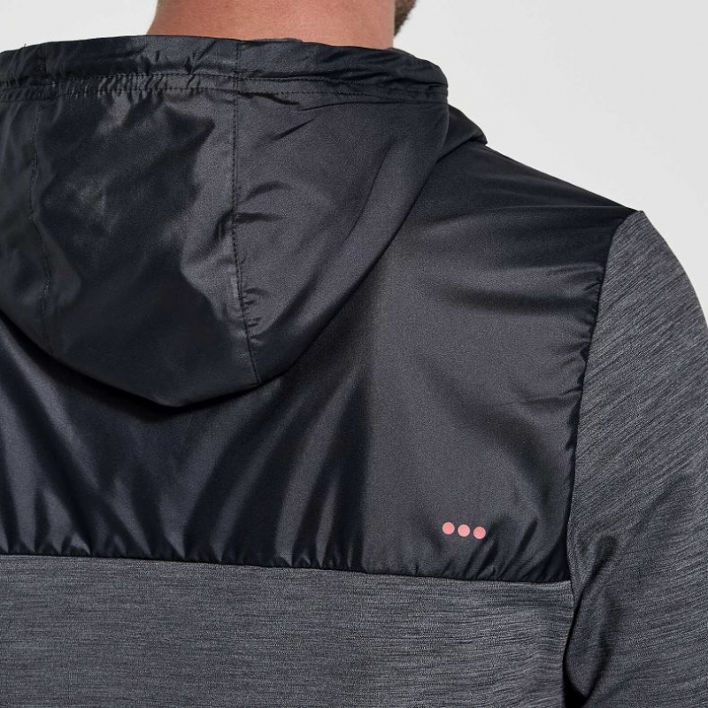 Saucony Solstice Zip Hoodie Herren Schwarz | SCHWEIZ BFLXV