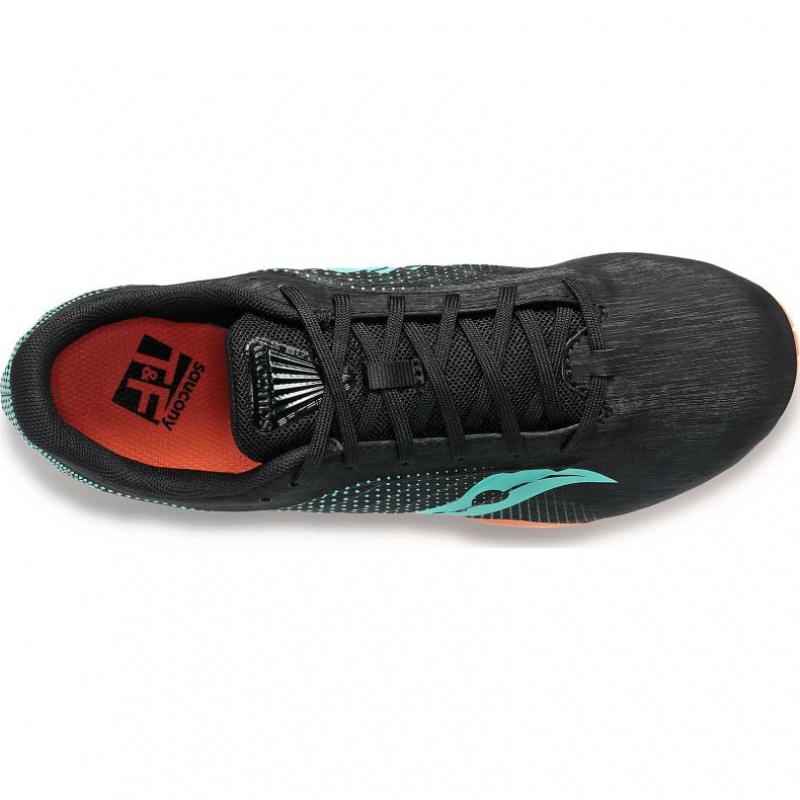 Saucony Spitfire 5 Leichtathletikschuhe Herren Schwarz Türkis | SCHWEIZ SAFET