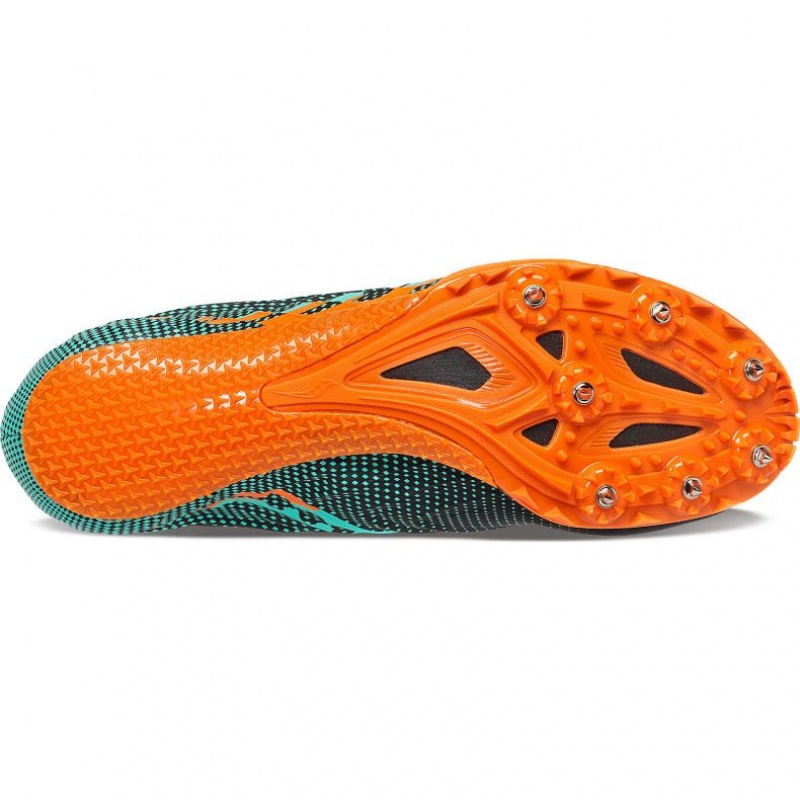 Saucony Spitfire 5 Leichtathletikschuhe Herren Schwarz Türkis | SCHWEIZ SAFET