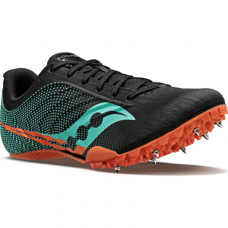 Saucony Spitfire 5 Leichtathletikschuhe Herren Schwarz Türkis | SCHWEIZ SAFET