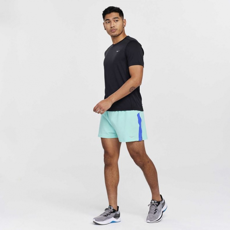 Saucony Stopwatch Kurzes Sleeve T-Shirt Herren Schwarz | SCHWEIZ QMFTB
