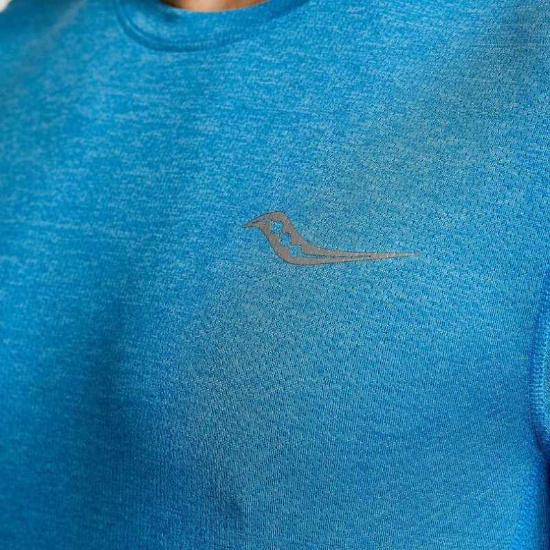 Saucony Stopwatch Long Sleeve T-Shirt Herren Blau | SCHWEIZ YSCAK