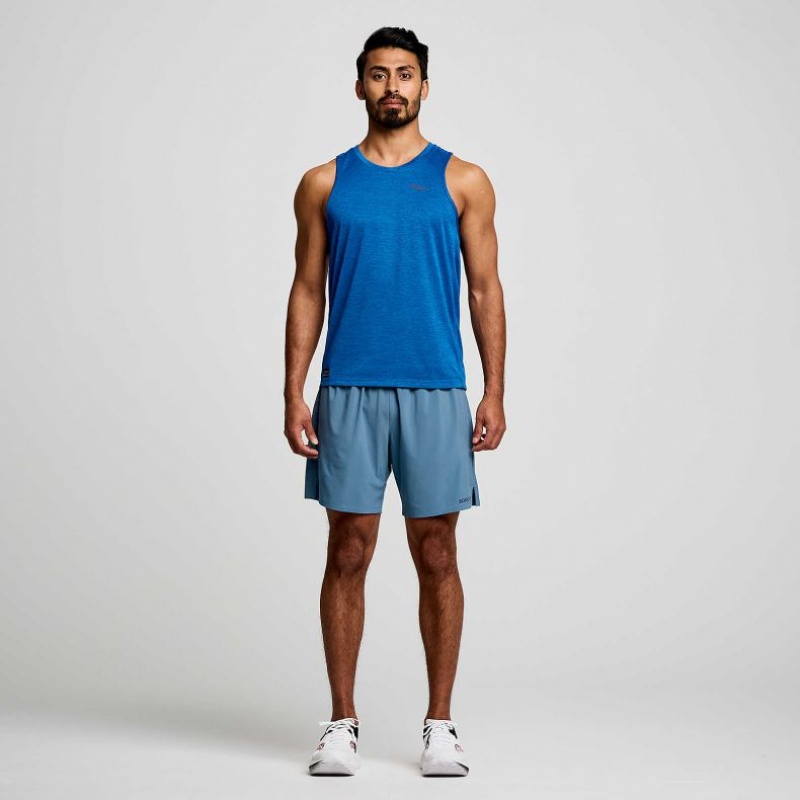 Saucony Stopwatch Muskelshirt Herren Blau | SCHWEIZ SBQYL