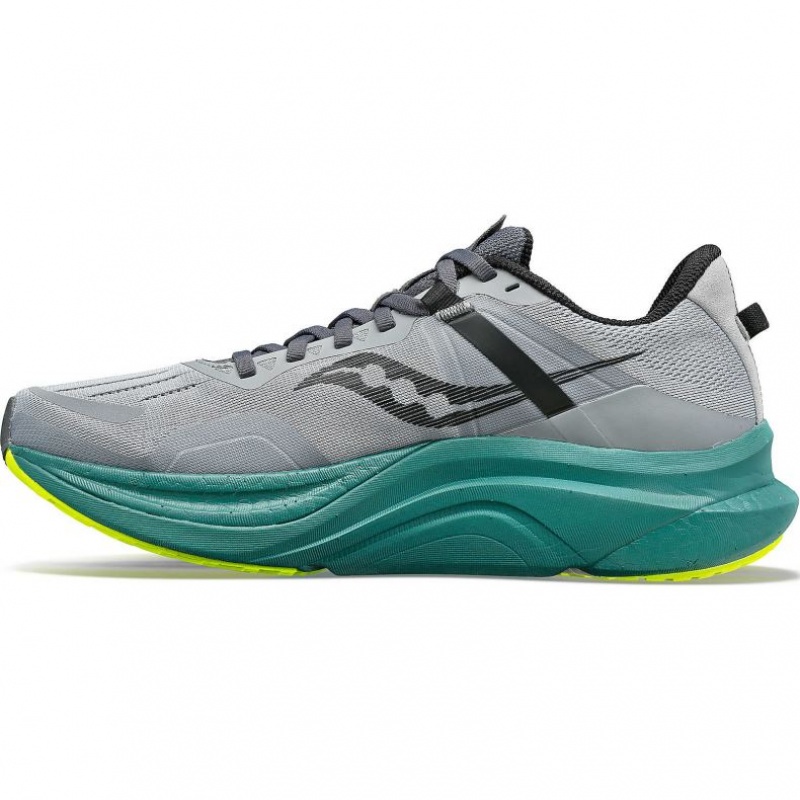 Saucony Tempus Wide Laufschuhe Herren Grau Türkis | SCHWEIZ PTHUA