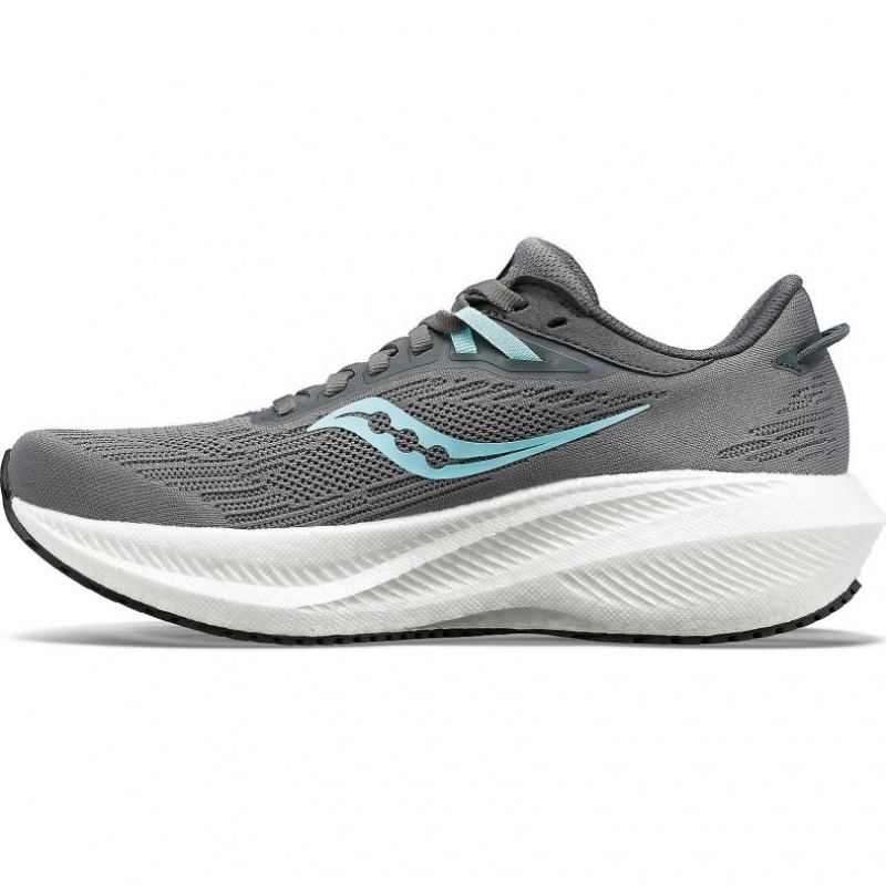 Saucony Triumph 21 Laufschuhe Damen Grau | SCHWEIZ XAGNH