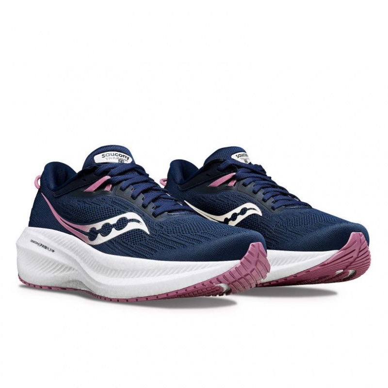 Saucony Triumph 21 Laufschuhe Damen Navy | SCHWEIZ ODCMF
