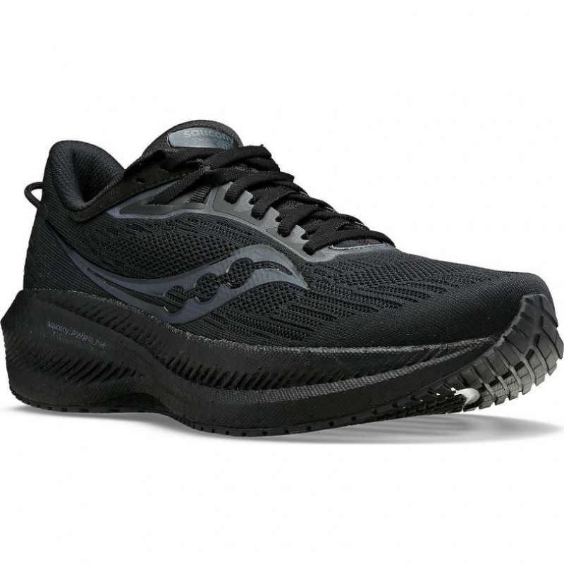 Saucony Triumph 21 Laufschuhe Damen Schwarz | SCHWEIZ TKGRD