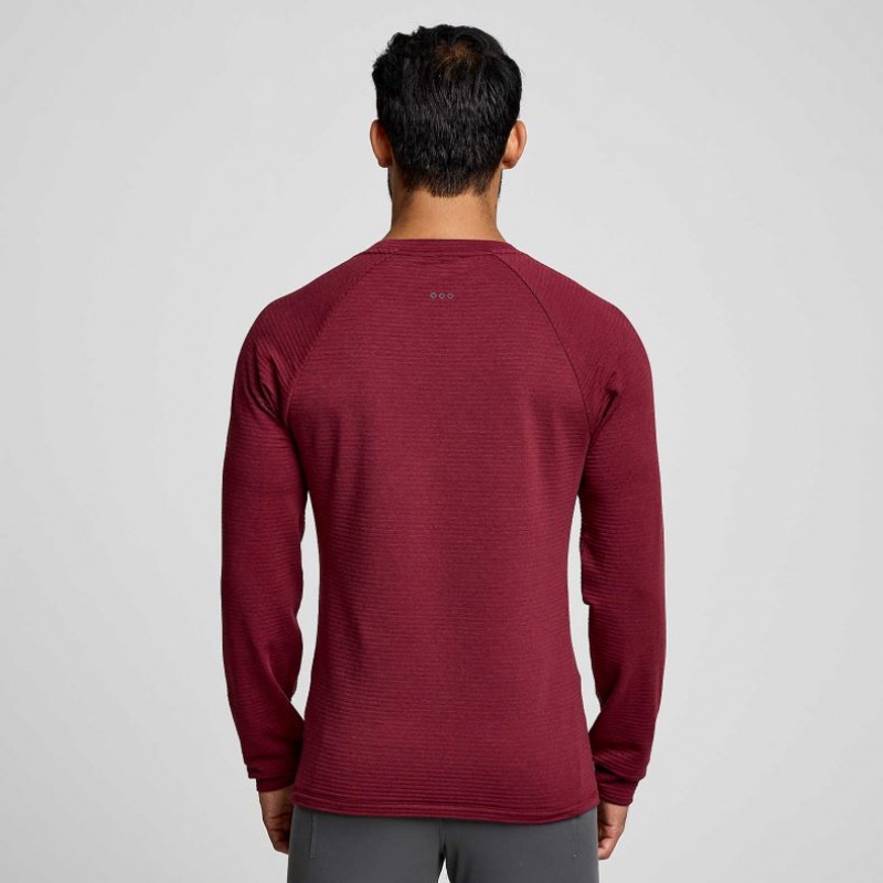 Saucony Triumph 3D Crew Sweatshirt Herren Rot | SCHWEIZ YLTMQ